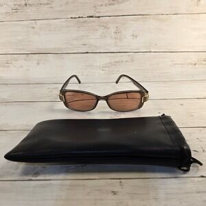 Vintage‎ Daniel Swarovski S550 6051 Sunglasses Brown Gold Made in Austria